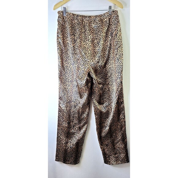 ETONNE by SARAH RICHARDS Animal Print Sleep Wear Lounge Set Women's Sz Medium - Picture 8 of 9